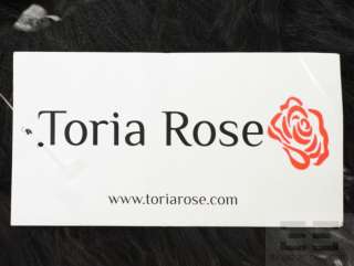 Toria Rose Black Mongolian Lamb Signature Hat NEW  