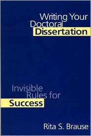   Dissertation, (0750707445), Rita S. Brause, Textbooks   