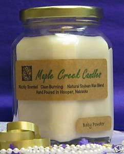 Maple Creek Candles BABY POWDER Fresh Clean  Great Gift  