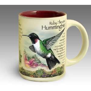  Hummingbird Stoneware Coffee Mug