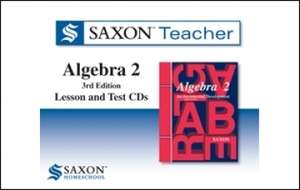 Saxon Homeschool Algebra 2 3rd Editio Lesson & Test CDs  