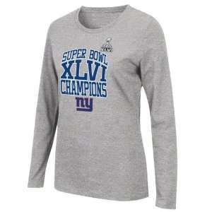   Womens Super Bowl XLVI Champions We Believed IV Long Sleeve T Shirt