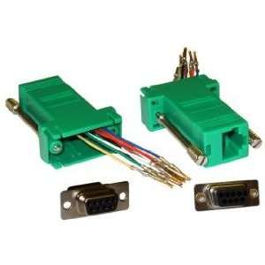  Cable Wholesale DB9 Female / RJ45 Female Modular Adaptor 