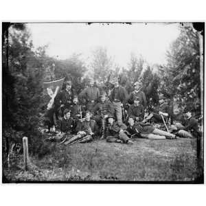 Civil War Reprint Culpeper, Va. Gen Robert O. Tyler and staff of the 