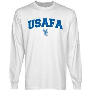  Air Force Falcons White Logo Arch Long Sleeve T shirt 