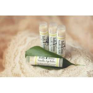 Belle Terre Organic Vanilla Lip Balm   Set of 4