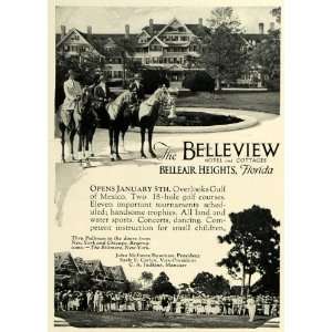  1923 Ad Belleview Biltmore Hotel Belleair Heights Florida 