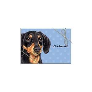 Dachshund (Black and brown) Boxed 8 Notecards with Envelopes 3.5x5