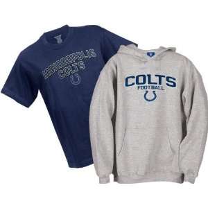   Colts Youth Belly Banded Hooded Sweatshirt and T Shirt Combo Pack