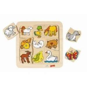  Wooden Which Two Belong Together Puzzle 7 by Goki Baby