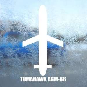  TOMAHAWK AGM 86 White Decal Military Soldier Car White 