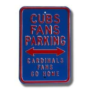  Chicago Cubs Cardinals Go Home Parking Sign Sports 