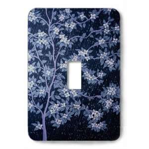  Rainy Blossoms Decorative Steel Switchplate Cover