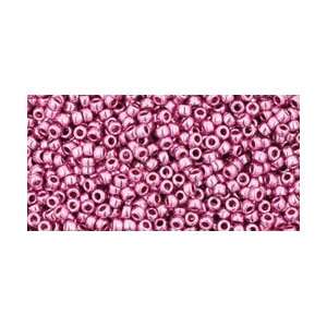  Toho 15/0 Glass Seed Beads Size 15   Galvanized Pink Lilac 