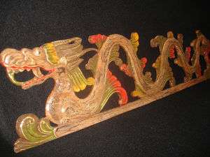 Balinese Dragon Naga~carved wood~Bali Wall Art Panel  