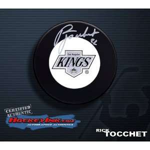  Rick Tocchet Kings Autographed/Hand Signed Hockey Puck 