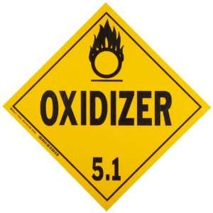   DOT Vehicle Placards, Legend Oxidizer 5.1 Industrial & Scientific