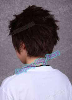 Togainu no chi Short Brown Anime Cosplay Hair Wig  