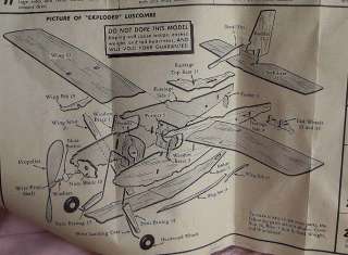 Vintage Top Flite Jigtime Model Luscombe Balsa Plane  