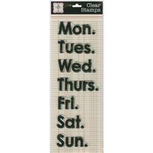 Clear Acrylic Stamps 1 Days Of The Week