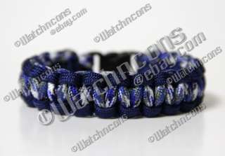   Paracord Survival Bracelet Strap Band   Custom Colors & Sizes  