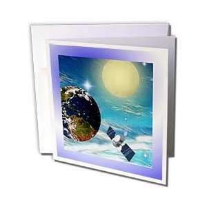  SmudgeArt SciFi Designs   Space Station   Greeting Cards 