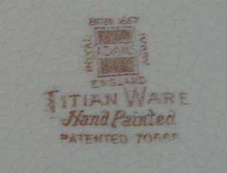 Large Titian Ware, Adams, Round Platter 11  