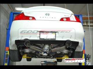 GOD SPEED Infiniti G35 COUPE / 350Z STAINLESS GT DUAL CATBACK EXHAUST 