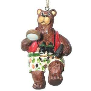  Red Camouflage Hunting Bear With Shotgun Christmas 