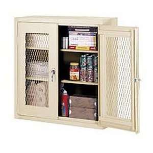  Expanded Metal Wall Mount Cabinet 36x12x30   Putty