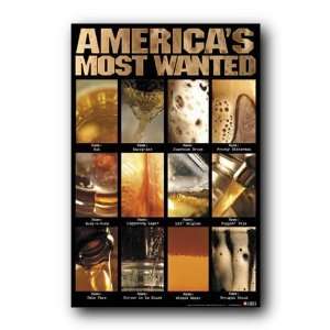  Americas Most Wanted Beer Poster College Drinking 24206 
