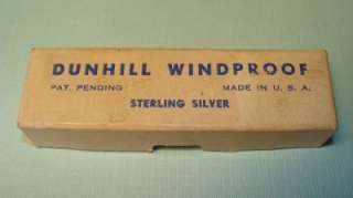   STERLING SILVER Windproof Lighter in Orig Box W/ Directions 1940s