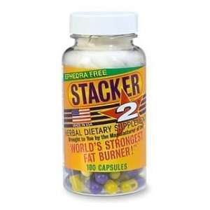 Stacker 2 NVE Ephedra Free Thermogenic Weightloss, 200 Capsules (2 