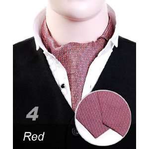  Ascot tie red cone pattern 