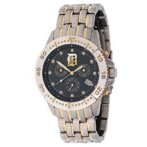   Tigers Silver/Gold Mens Legend Swiss Wrist Watch