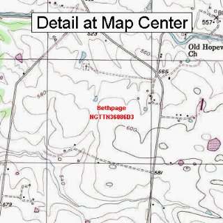  USGS Topographic Quadrangle Map   Bethpage, Tennessee 