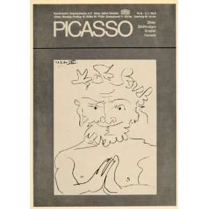  1971 Print Picasso Kunstverein Braunschweig Poster 1969 