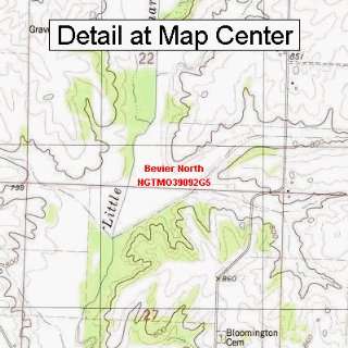  USGS Topographic Quadrangle Map   Bevier North, Missouri 