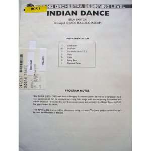 Indian Dance Conductor Score 