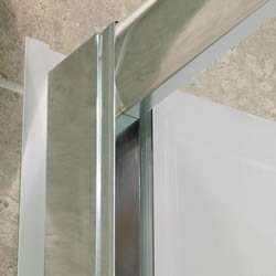 INFINITY 60 x 72 Clear Glass Chrome Finish Shower Door  