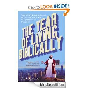 The Year of Living Biblically A J Jacobs  Kindle Store