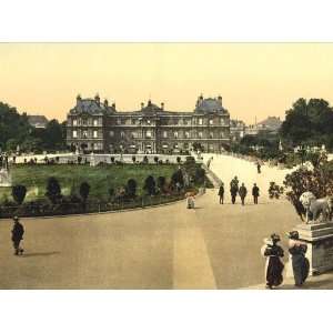  Vintage Travel Poster   The Luxembourg Palace Paris France 