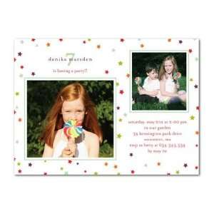  Birthday Party Invitations   Star Confetti By Petite Alma 