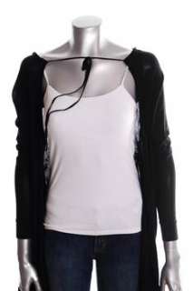   Moda Multi Way Cardigan Black BHFO Asymmetric Misses Sweater XS  