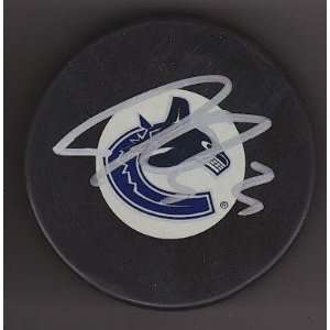  Kevin Bieksa Autographed Hockey Puck   2011 CUP NHL 