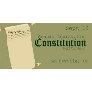  3x6 Vinyl Banner   Annual Constitution Festival 
