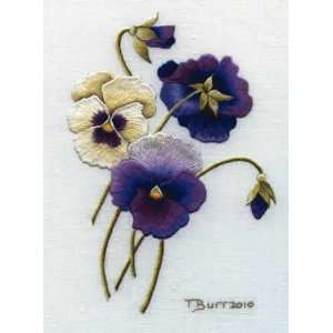  Pansies (needle painting) Arts, Crafts & Sewing