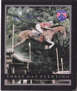 USET THOROUGHBRED JUMPER BRUCE DAVIDSON HORSE CARD  