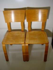 Vintage Pair Thonet Bentwood Eames Era Side Dining Chair Mid Century 