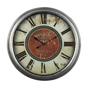    024 24 Specialite Wall Clock, Vintage Wash Finish